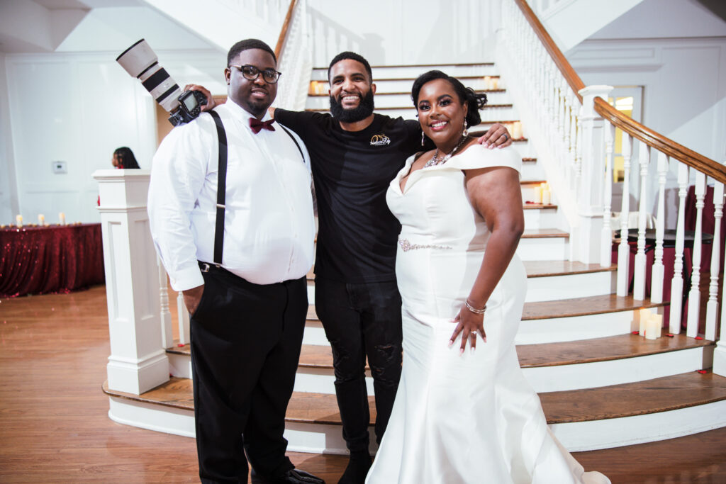 First Look Wedding Photography - Jameson ray Photography and Tay and Teddy embrace for the camera